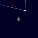 Close approach of Mars and Moon on 30 November 2026