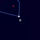 Close approach of Mars and Moon on 20 February 2027