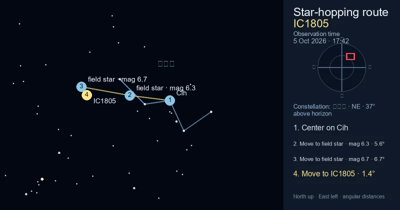 IC1805寻星图