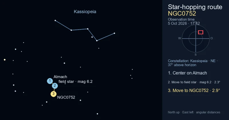 Aufsuchkarte für NGC0752