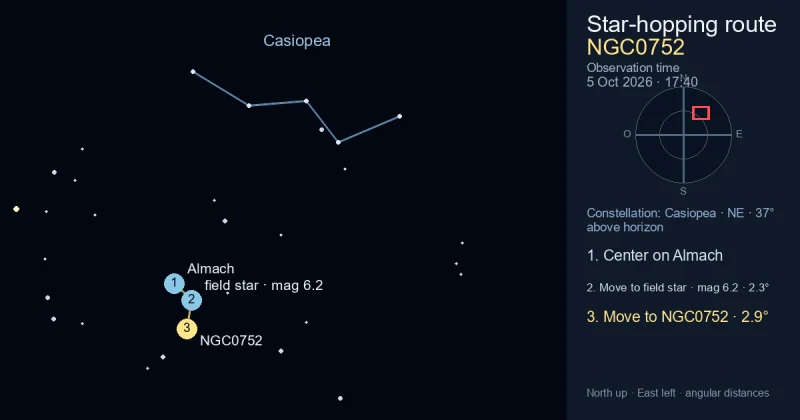 Carta de localización de NGC0752