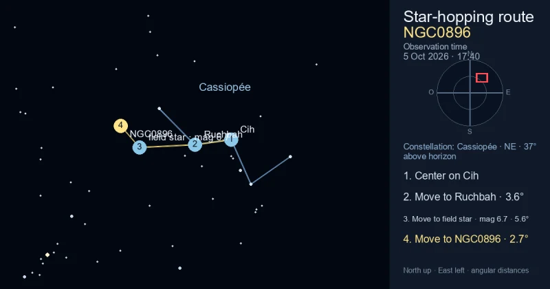Carte de repérage de NGC0896