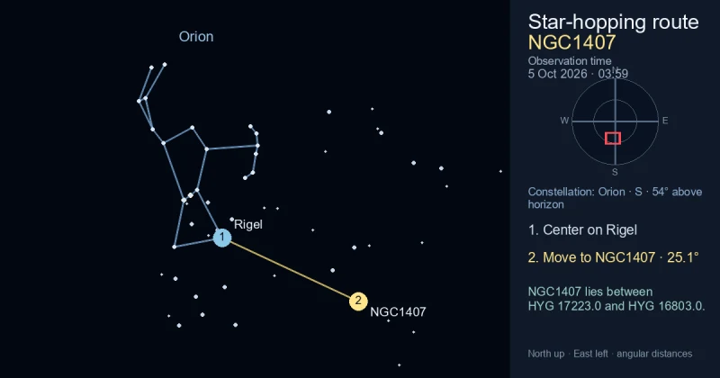 Finder Chart for NGC1407