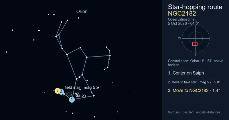 Finder Chart for NGC2182