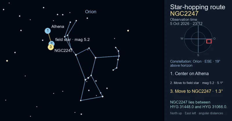 Aufsuchkarte für NGC2247