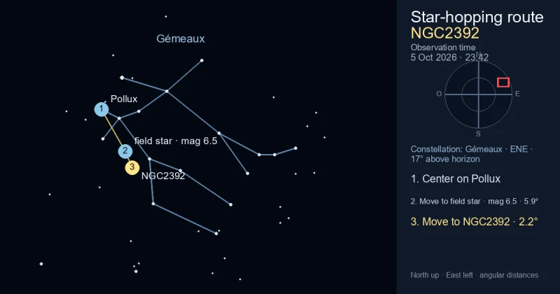 Carte de repérage de NGC2392