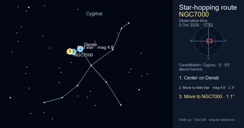 Finder Chart for NGC7000