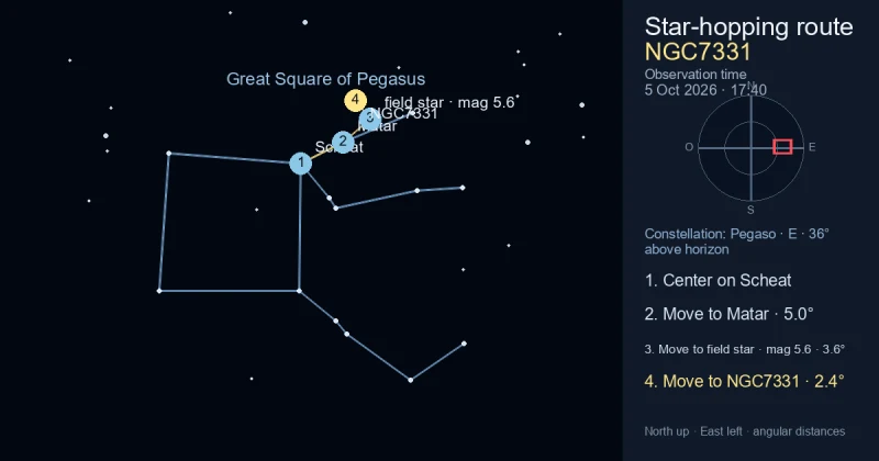 Carta de localización de NGC7331