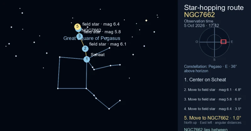 Carta de localización de NGC7662