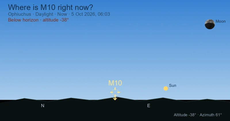 Where is M10 right now?