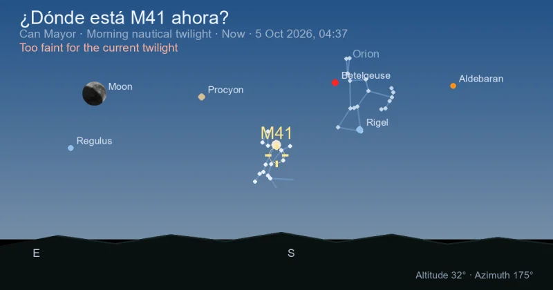 ¿Dónde está M41 ahora?