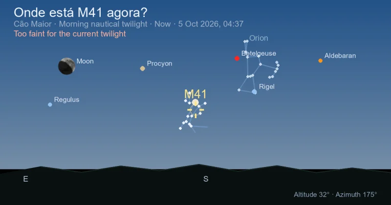 Onde está M41 agora?