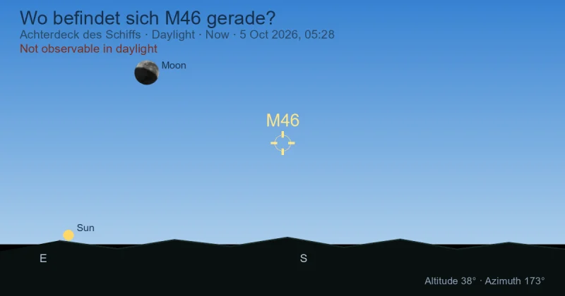 Wo befindet sich M46 gerade?