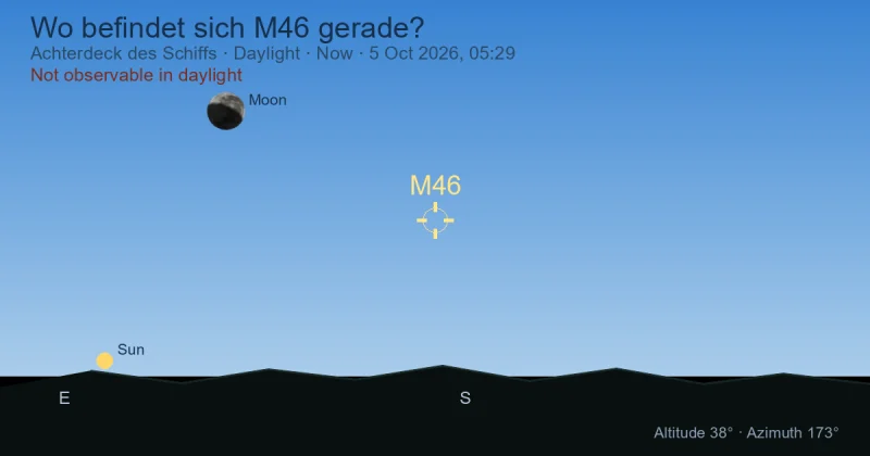Wo befindet sich M46 gerade?