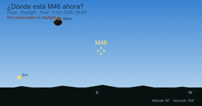 ¿Dónde está M46 ahora?