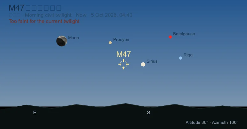 M47现在在哪里？