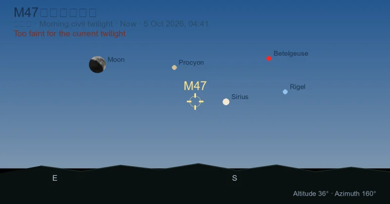 M47现在在哪里?