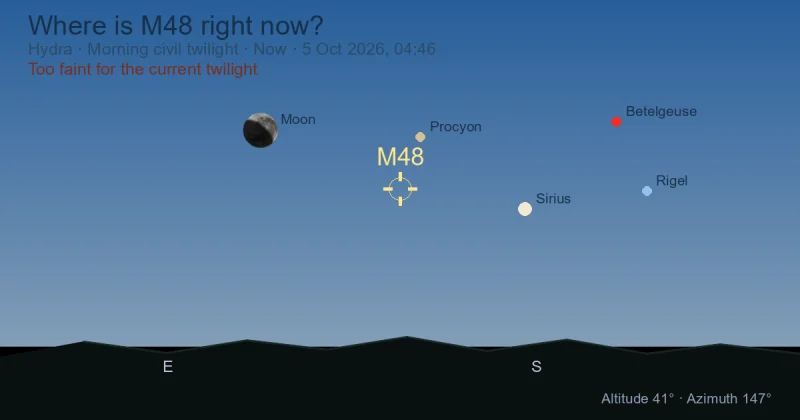 Where is M48 right now?