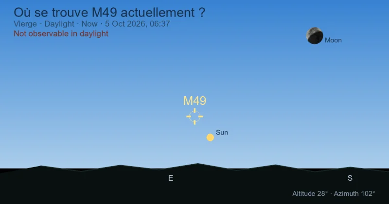 Où se trouve M49 actuellement ?