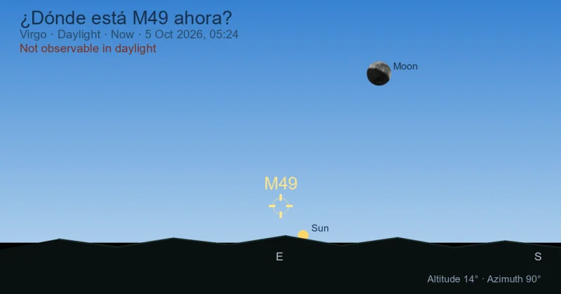 ¿Dónde está M49 ahora?