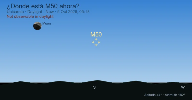 ¿Dónde está M50 ahora?