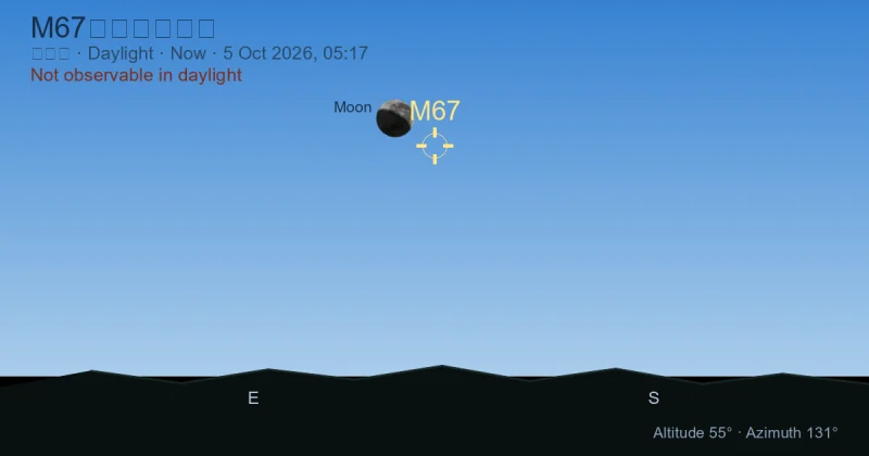 M67现在在哪里？