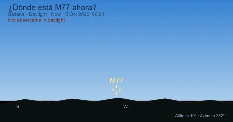 ¿Dónde está M77 ahora?