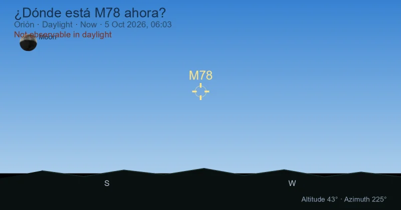 ¿Dónde está M78 ahora?