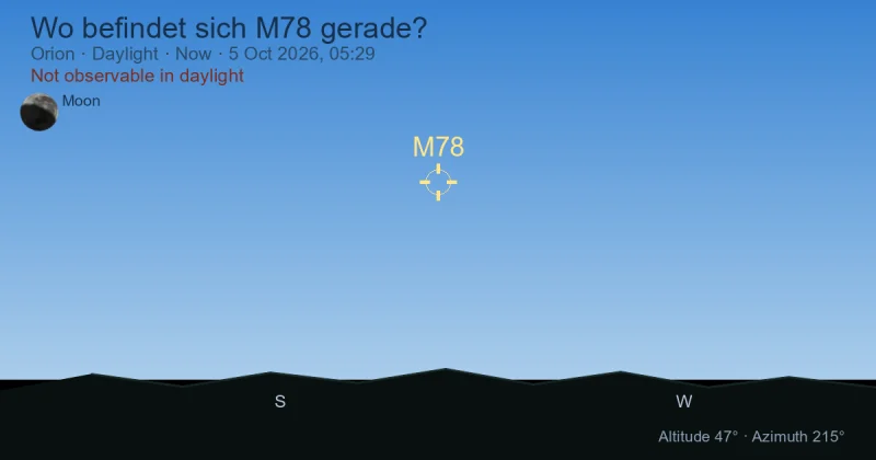 Wo befindet sich M78 gerade?