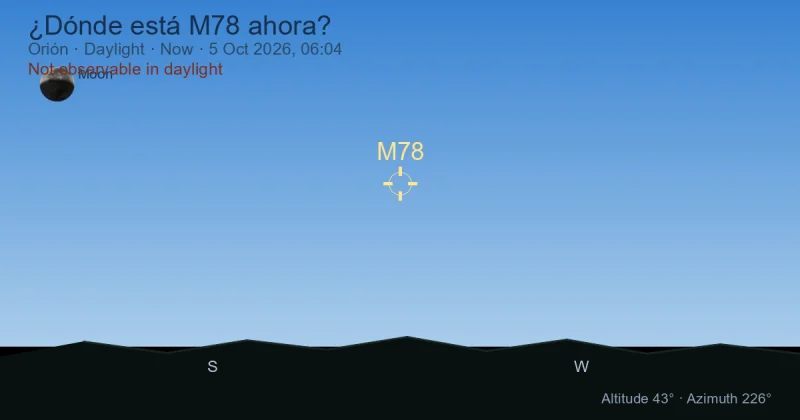 ¿Dónde está M78 ahora?