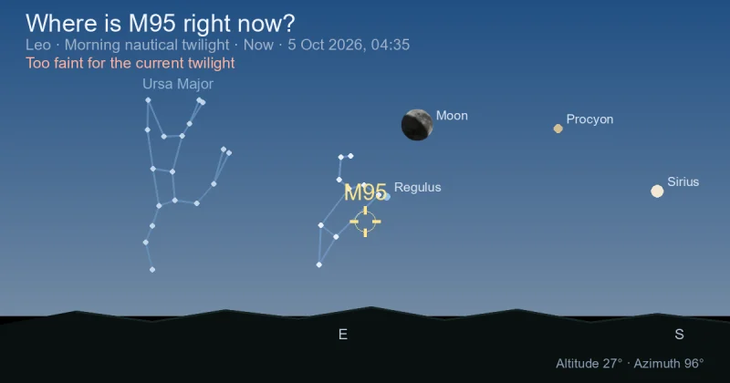 Where is M95 right now?