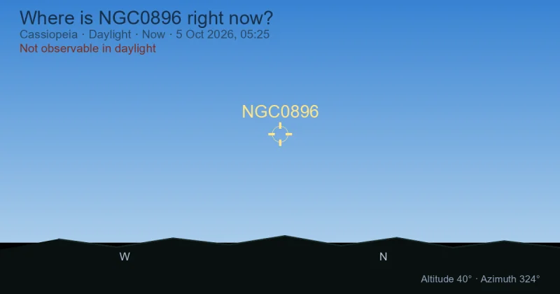 Where is NGC0896 right now?