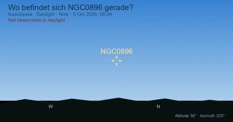 Wo befindet sich NGC0896 gerade?