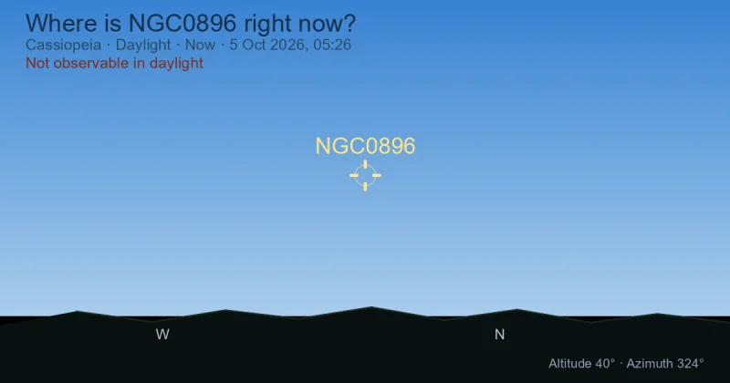Where is NGC0896 right now?