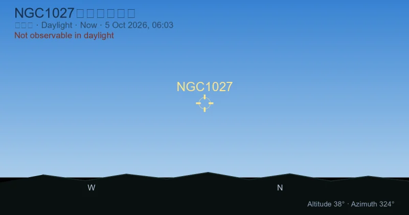 NGC1027现在在哪里？