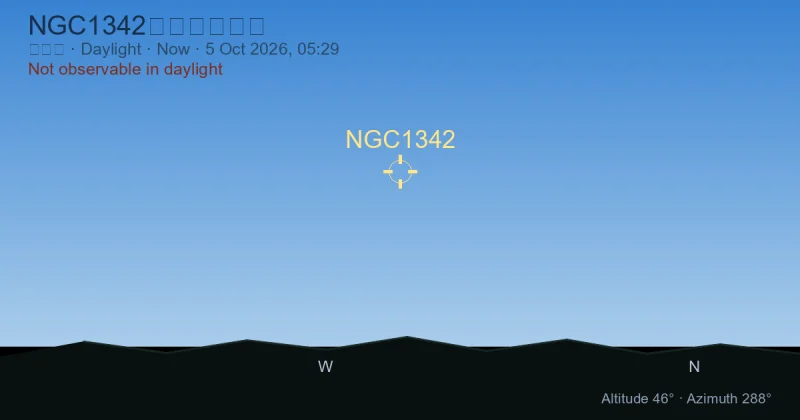 NGC1342现在在哪里？