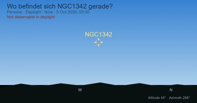 Wo befindet sich NGC1342 gerade?