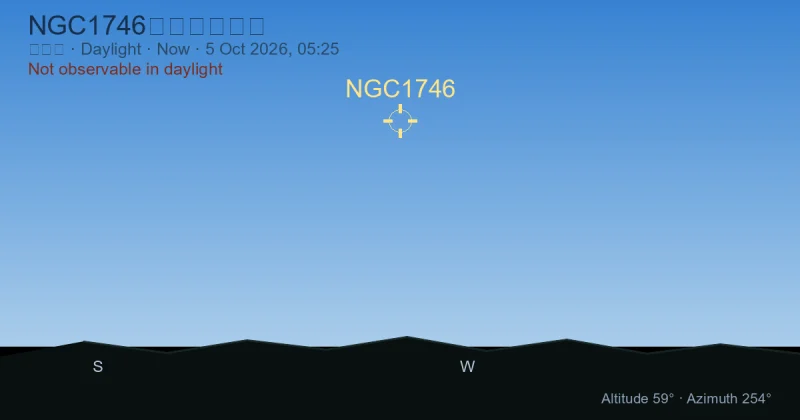 NGC1746现在在哪里？