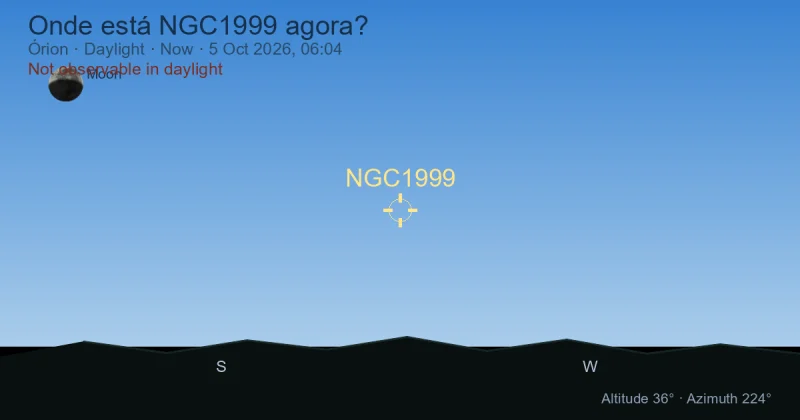 Onde está NGC1999 agora?
