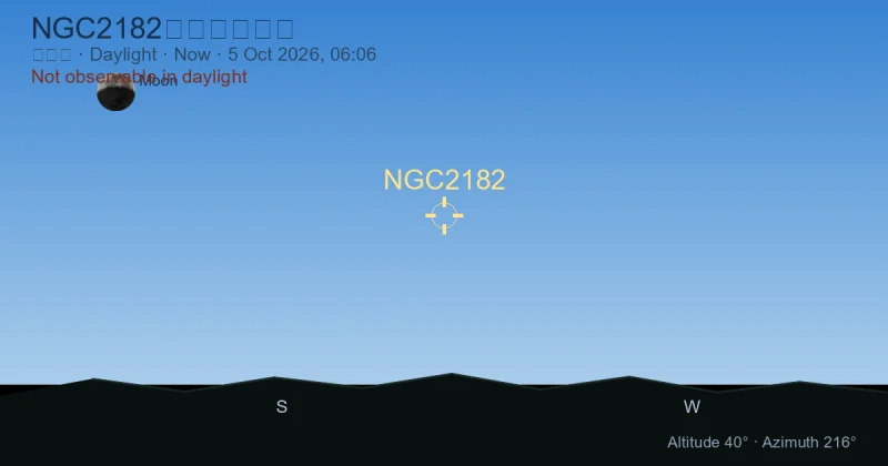 NGC2182现在在哪里？