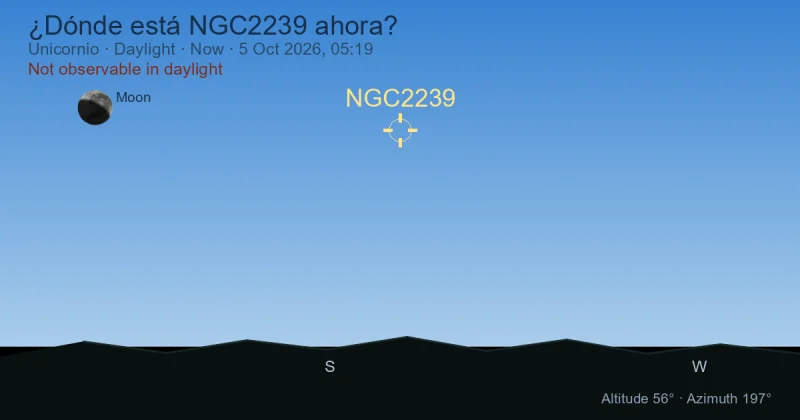 ¿Dónde está NGC2239 ahora?