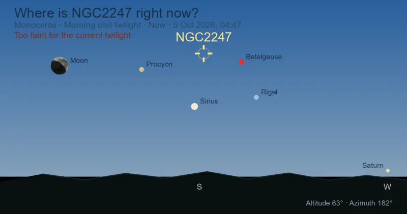 Where is NGC2247 right now?