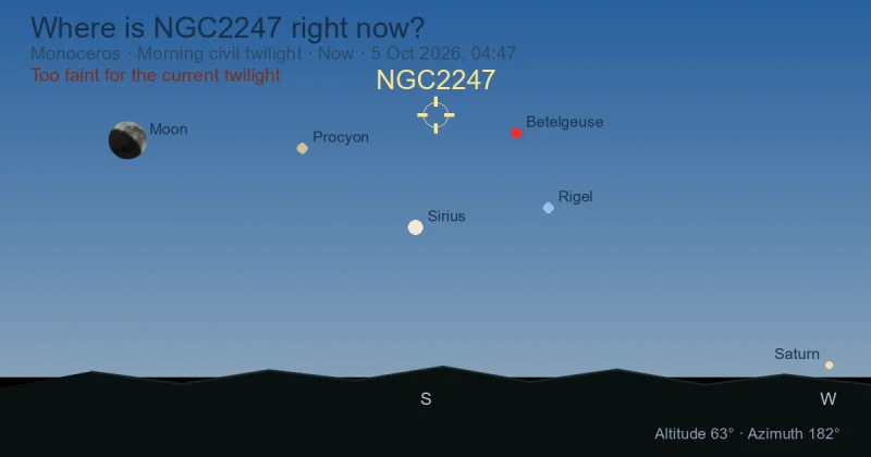 Where is NGC2247 right now?