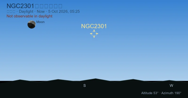 NGC2301现在在哪里？
