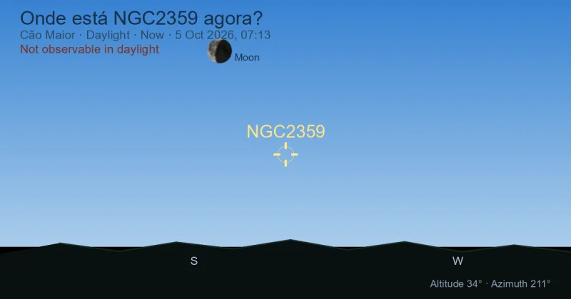 Onde está NGC2359 agora?