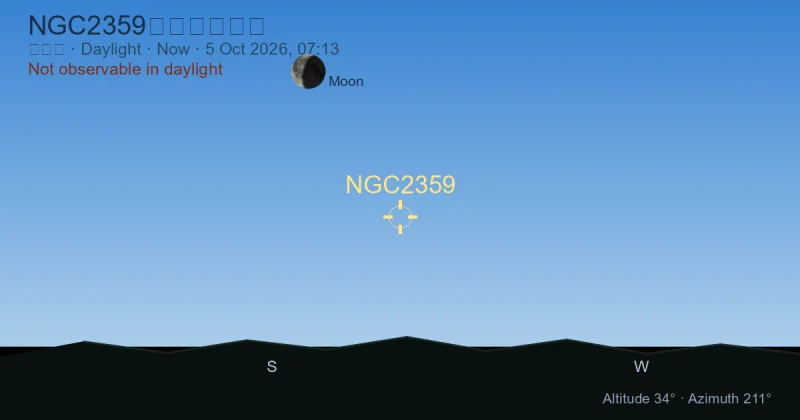 NGC2359现在在哪里？