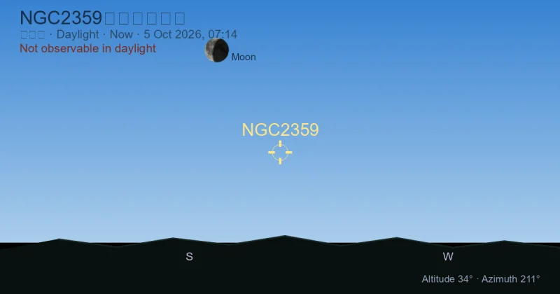 NGC2359现在在哪里?