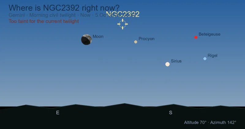 Where is NGC2392 right now?