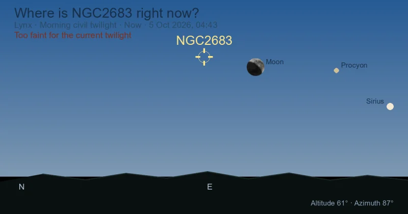 Where is NGC2683 right now?