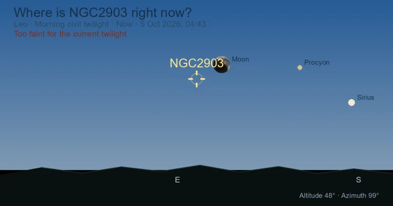 Where is NGC2903 right now?